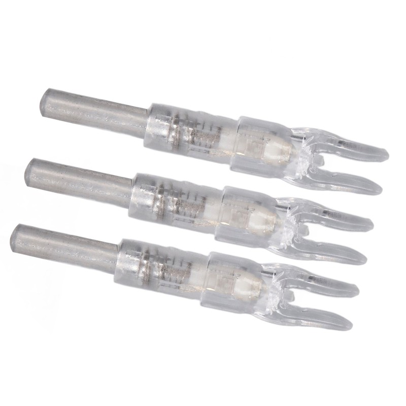 3PCS Lighted Nocks for Arrows Automatic Lighting 6.2mm Internal Diameter
