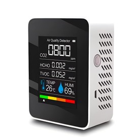 OBEST CO2 Detector Meter, Portable Digital Monitoring Air Temperature and Humidity Sensor, Used in Homes, Factories, Offices and Indoors