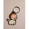 SNOWBALL MARTY THE DOG KEYCHAIN RICK AND MORTY