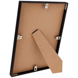 Stewart Superior A4 Brushed Aluminium Picture Frame with Perspex Safety Glass - Black