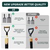 FORCOLID Garden Fork, 4-Tine Spading Digging Fork, Pitch Fork-45Inch, Forged