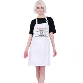 PXTIDY Housewarming New Home Gifts Bread Salt And Wine Kitchen Aprons For New Home Owner Realtor Closing Gift Idea