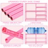 LNYZQUS 7-Tier Large Pink Shoe Rack, 24-30 Pairs Tall Shoe