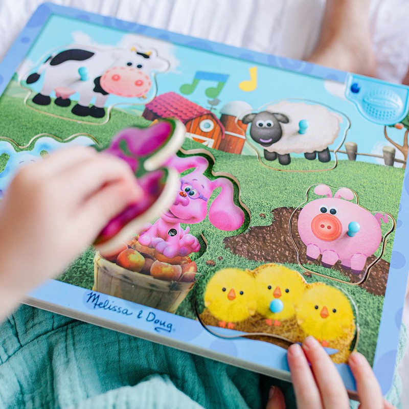 Melissa & Doug Blue's Clues & You! Wooden Sound Puzzle