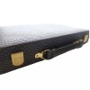 Black Vinyl Faux Leather Poker Chip Case 300 Chip Capacity