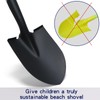 WIKER Beach Shovel,Kids Shovels for Digging,Short Handle Metal Shovel,Small Shovels
