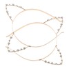 VICASKY 2pcs Ear Headband Hair Accessories for Women Sparkly Hair