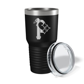 Pittsburgh sports 3 teams combined logo tumbler, Laser engraved, 20 oz. or 30 oz. size option, Color: Black (30 oz)