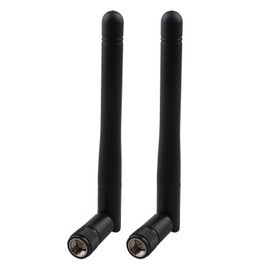 Futheda 2pcs 433MHz Folding Rod Antenna 3dBi High Gain Omni-directional Aerial with SMA Male Connector for Wireless Communication Router Smart Home Remote Control Power Monitoring Security Alarm