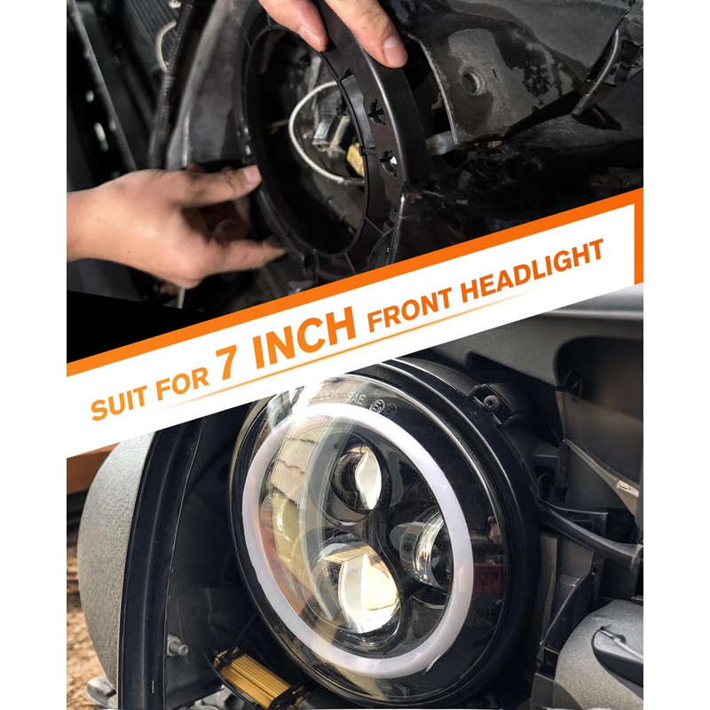 MGLLIGHT 7 inch LED Headlights Mounting Retaining Clips - 2