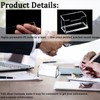 Zisqerts Professional 1 Slot Acrylic Business Card Holders for Desk