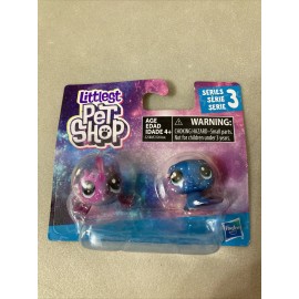Hasbro Littlest Pet Shop Cosmic Pounce Series 3 2-Pack Bubble Fish Walrus