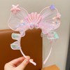 GEOOT Cute 3D Mouse Headbands,Girls Plastic Headbands for Non-slip Transparent