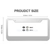 Unbranded License Plate Frame Stainless Steel Chrome Vinyl Letters for