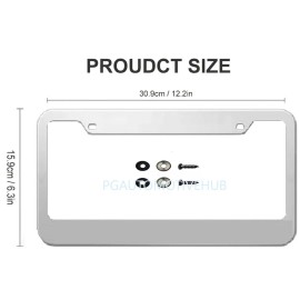 Unbranded License Plate Frame Stainless Steel Chrome Vinyl Letters for INDIANA UNIVERSITY