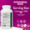 PRISTINE'S Astragalus Root Immune Support Supplement Capsules -1000mg 90 Day