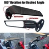 KAIQIVEM Motorcycle Mirrors Stealth Wind Wing Side Rearview Mirrors Compatible