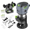 WORKPRO Compact Router Combo Kit, 6.5 Amp Compact Router Fixed