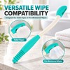 Long Handled Toilet Wiping Aid with Tissue Release Button, Ergonomic