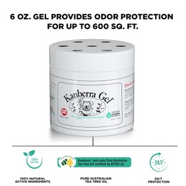 Kanberra Gel | Odor Removing Gel | Stop Odors Naturally | Pure Tea Tree Gel | The Original All Natural Air Purifier | NEW 6oz size
