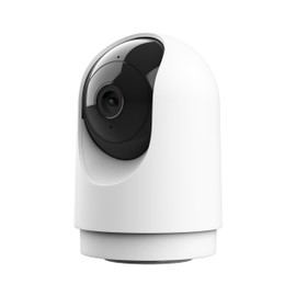 Trust IPCAM-2700 WiFi Camera 360°, Indoor Surveillance Camera with Night Vision, Built-in Siren/Microphone, Person Detection, Indoor Camera with App Control, Smart Home Video Surveillance, White