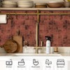 Peel and Stick Backsplash Tiles, 10 Sheets Red Orange Safi