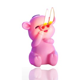 CIEUXIFSR Cute Pink Piggy Shape Dual Soft Flame Butane Torch Lighters Refillable Animal Novelty Lighter for Gifts Fireplace Candle Camping BBQ (Without Gas) (16)