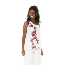 Hawaii Hangover Women's Hawaiian Tank Top in Watercolor Orchid M