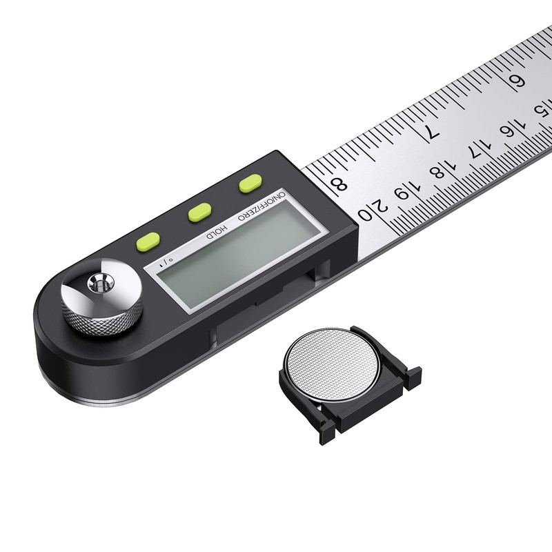 Neoteck Digital Angle Finder Ruler 8 inch/200mm Stainless Steel Digital