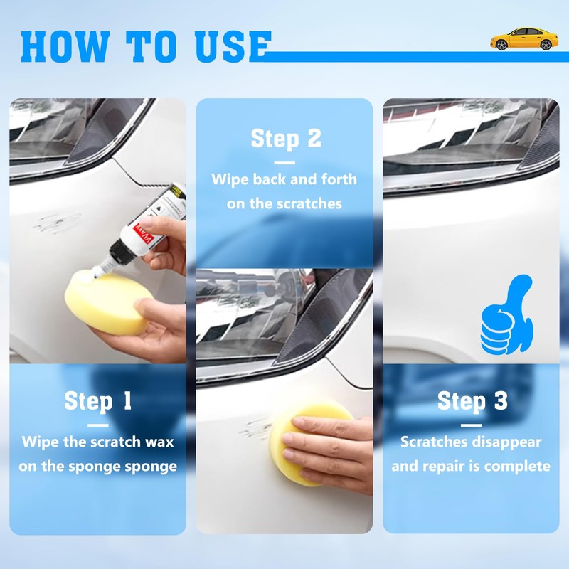 V-Vaxy Car Scratch Repair Wax,Car Buff Out Scratch,Car Wax Scratch