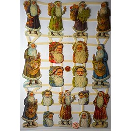 Glanzbilder Christmas Santa Claus EF 7304 Wafer Posia Pictures Scrapbook Decoration GWI 471