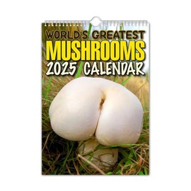 Calendars 2025,Family Calendar 2025,World's Createst Mushroomis 2025 Calendar, A4 Spiral Bound Wall Planner Calendar for Home Business Office1 January 2025 to 31 December 2025