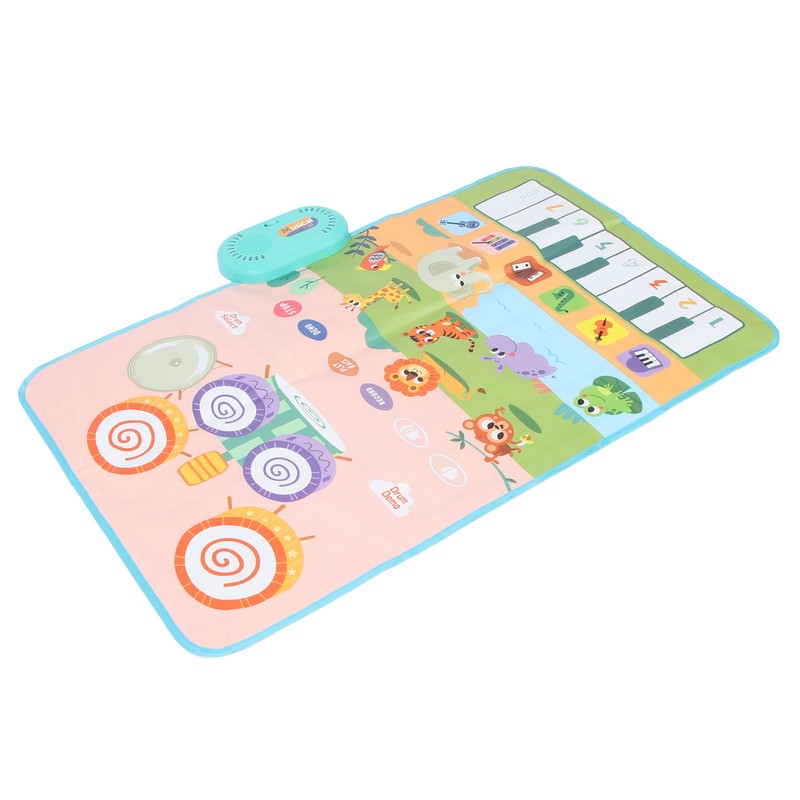 Musical Mat for Toddlers Floor Piano Keyboard Drum Carpet Waterproof