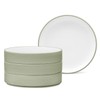 Noritake ColorTex Stone Sage Deep Plate, 7 1/2", STAX, Set