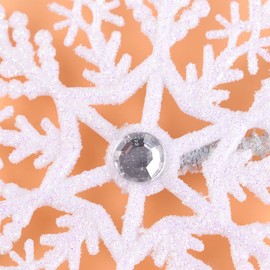 FSSTUD Pack of 2 Christmas Snowflake Headbands New Year Party Hair Hoops Winter Non-Slip Hair Bands Holiday Snowflake Headwear with Feather for Women Girls