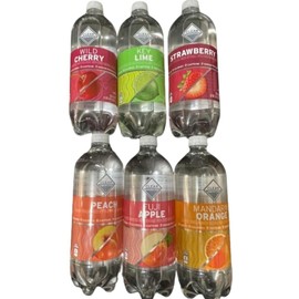 Unbranded Clear American sparkling water 4 Bottles Assorted Flavors 33.8 Oz
