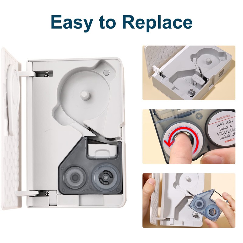 NIIMBOT B18 Compatible Label Tape, Replacement Refill Tapes for Thermal