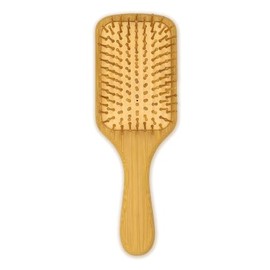 EcoGreen® - Cepillo de Bambú Cuadrado, con cerdas naturales de Bambú, estimula el foliculo piloso y promueve el crecimiento del cabello.