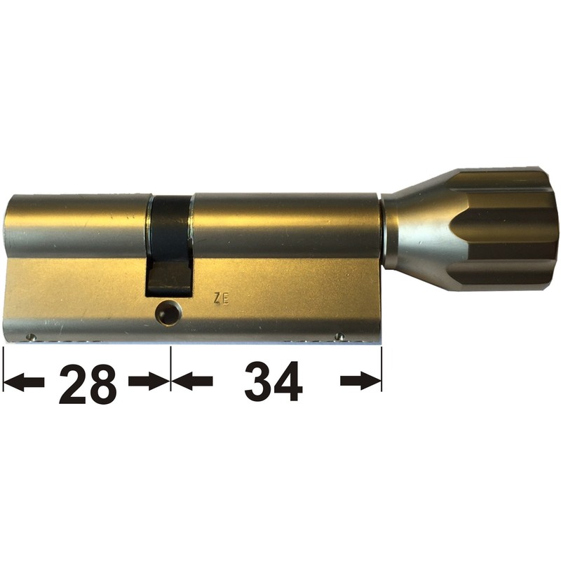 ABUS EC660 eck660 Knob Cylinder Length (A/B) Z28/k34mm (C =