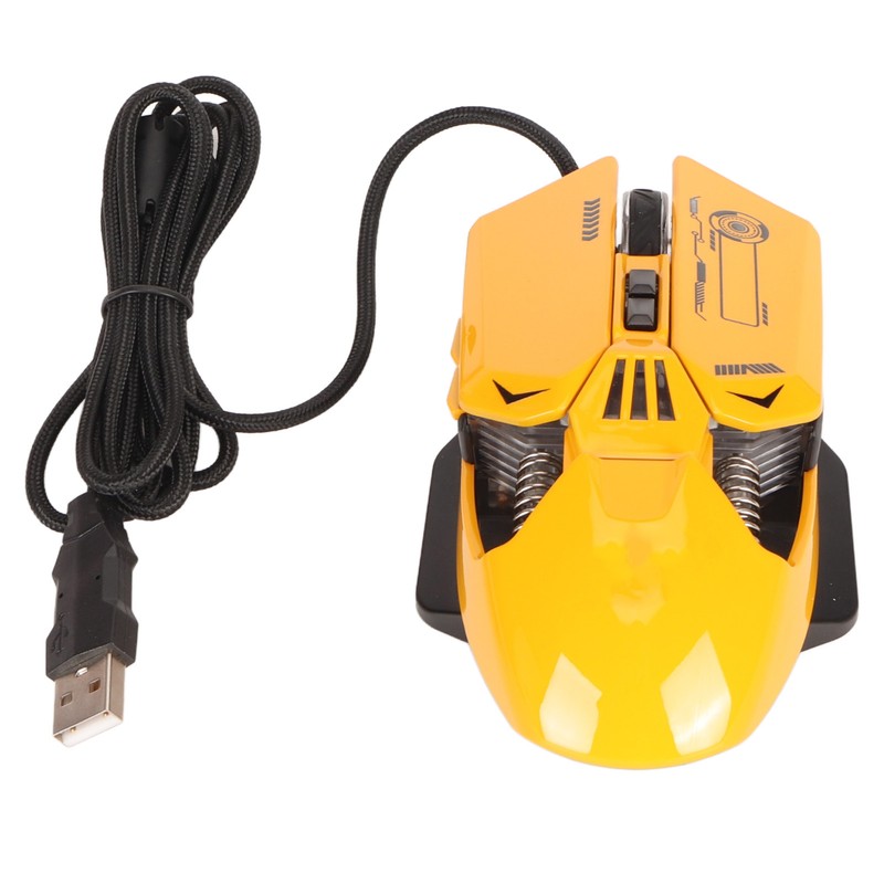 Wired Mouse Ergonomic RGB Backlit Adjustable DPI 7 Programmable Keys