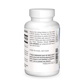 Planetary Herbals Slippery Elm Lozenges, Strawberry, 24 Count