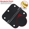 Rounded Door Hinges 3-1/2" x 3.5 inch, 5/8 Radius, Matte