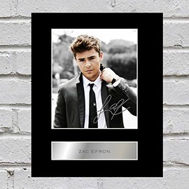 Zac Efron Signed Mounted Photo Display