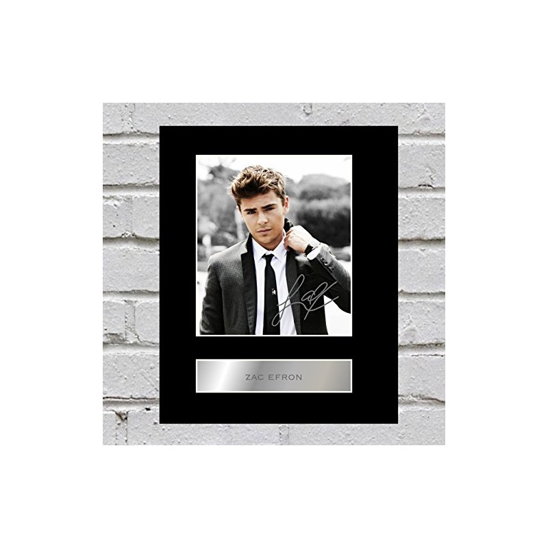 Zac Efron Signed Mounted Photo Display