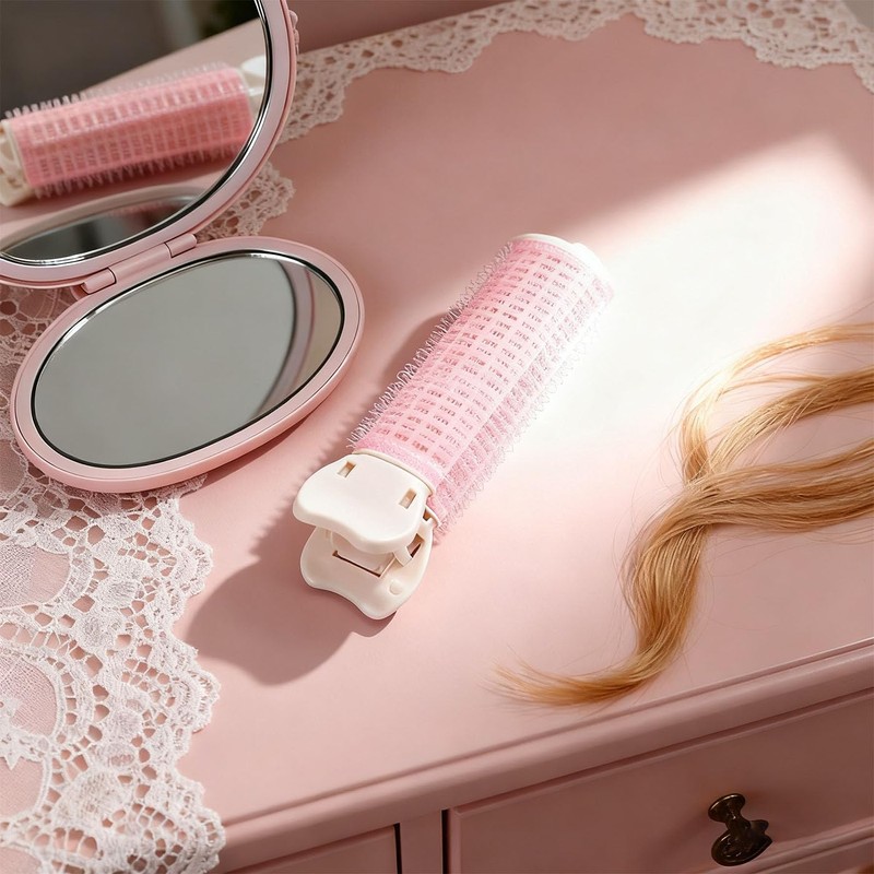 BRIIKPP 2pcs Bangs Curler Magic Curler Oval Fluffy Curly Full