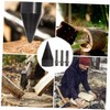 COHEALI 1Set Wood Drill Bit Firewood Splitter with Handles Heavy
