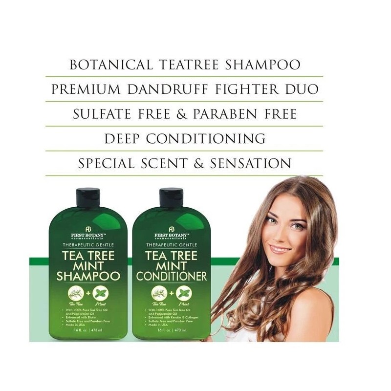 Tea Tree Mint Shampoo and Conditioner - Pure Tea Tree
