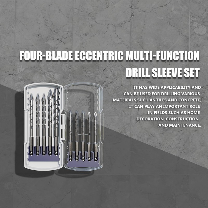 CSOOM 10PCS Latest Upgrade High Strength Eccentric Twist Drill Bit,