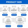 LOGJAM 300 Pcs 5 Size Plastic Hole Plugs Cover, 1/5"
