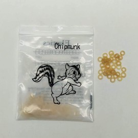 Angzhili 2 Packs Dental Elastic Rubber Bands Orthodontic Elastics Braces Teeth Gap (Chipmunk 1/8")